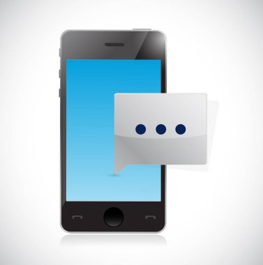 telefon iletişim iletiyi illüstrasyon