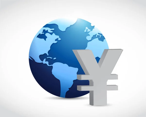 Yen international concept de signe de devise — Photo