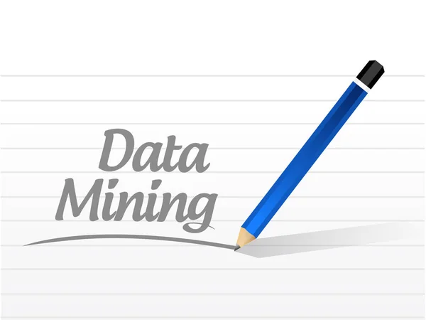 Data mining concetto di messaggio illustrazione — Foto Stock