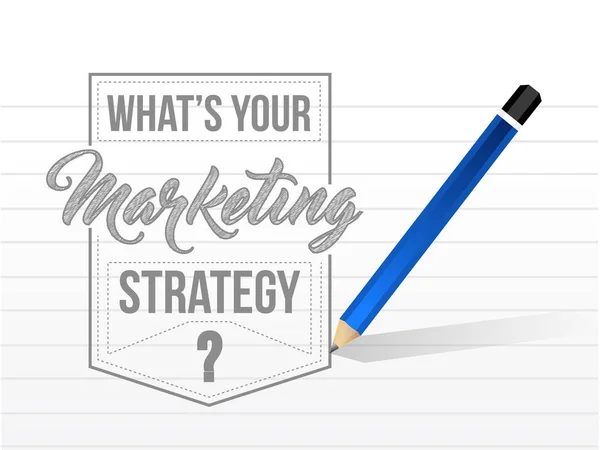 Co vaše marketingové strategie znamení razítko pečeť ilustrace — Stock fotografie