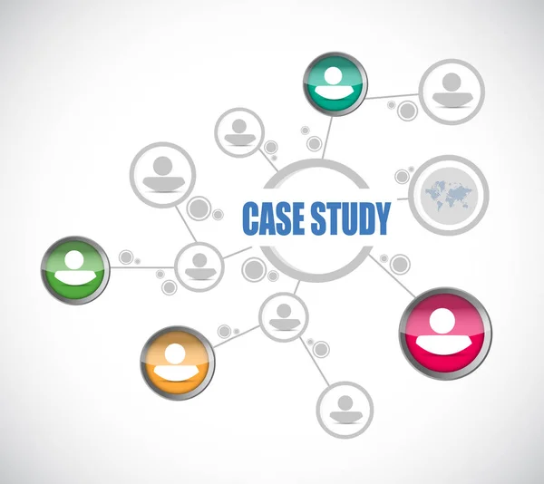 Case study business model diagram. — Stock Photo, Image