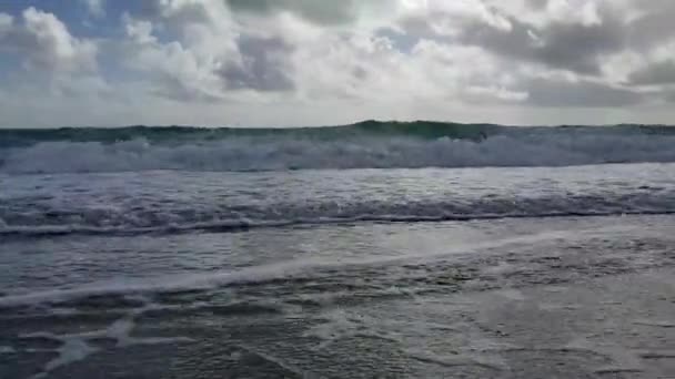 Ondas Praia — Vídeo de Stock