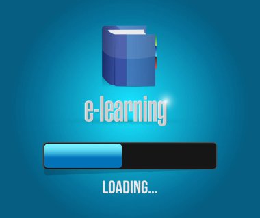 Bar yükleme metin ile: E-öğrenme.