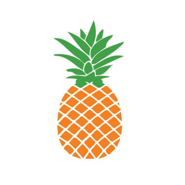 Taze ananas illüstrasyon. Tasarım Grafik.