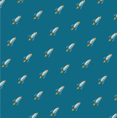 Roket desen illüstrasyon grafiği.