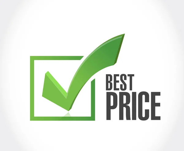 Best price check mark. — Stock Photo, Image