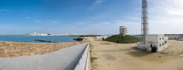 Trafalgar's lighthouse in Cadiz — Stock Photo, Image