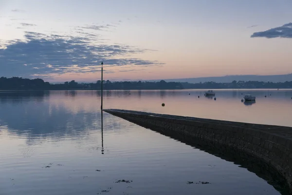 Sunset in Brittany (Morbihan), France. — Stock Photo, Image