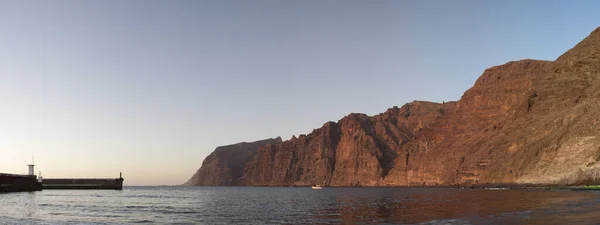 Los Gigantes Útesy Východním Pobřeží Tenerife Během Západu Slunce Kanárský — Stock fotografie