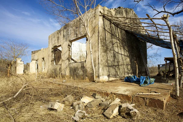 Abandonada Casa Velha Gouina Falls Sob Restauração Localizada Mato Kayes — Fotografia de Stock