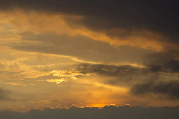Pôr Sol Oceano Com Nuvens Tomadas Matapalo Costa Rica — Fotografia de Stock