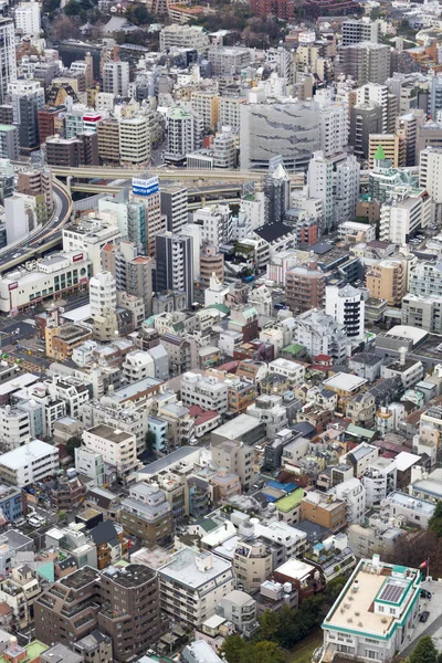 Dec 东京的空中景观 城市天际线从东京塔拍摄 日本2012 — 图库照片