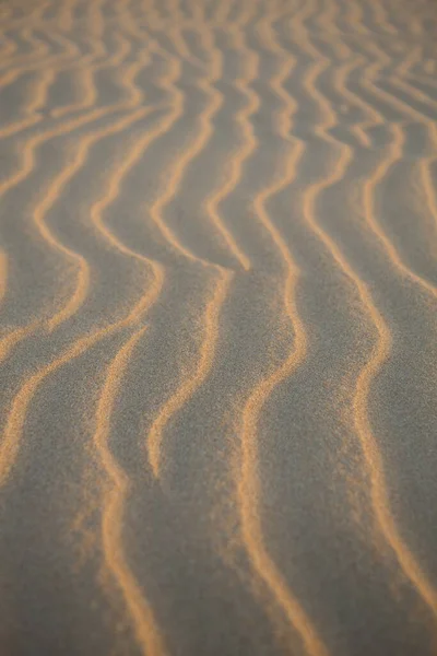 Pôr Sol Textura Onda Areia Perto Punta Gallinas Guajira Colômbia — Fotografia de Stock