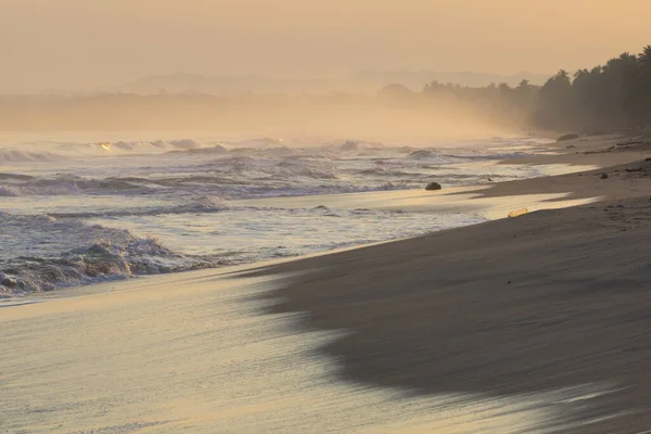 Lever Soleil Sur Les Plages Désertes Littoral Près Palomino Tôt — Photo