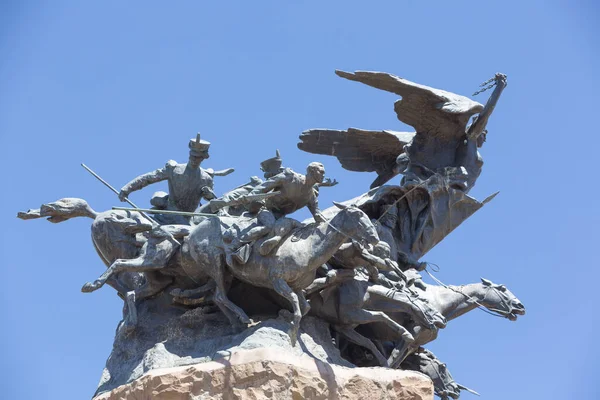 Mendoza Argentina Dic Monumento Ejército Los Andes Cima Del Cerro —  Fotos de Stock