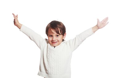 Şirin küçük çocuk.