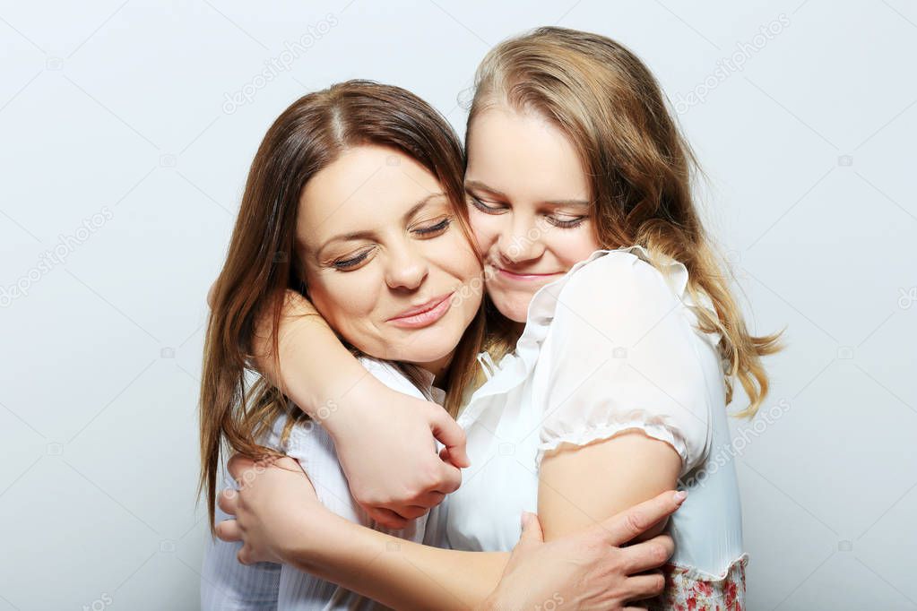 Mother and teen daughter