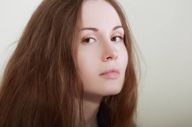 üzgün kadın yüzü