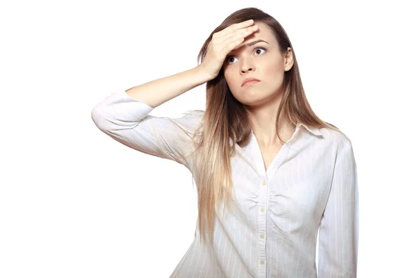 Angry young woman — Stock Photo, Image