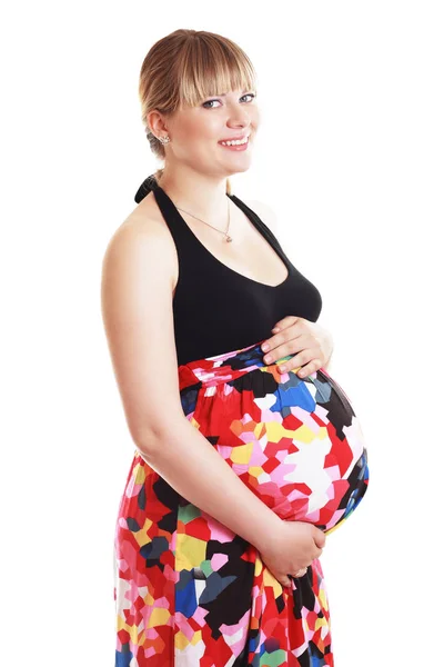 Mulher grávida feliz — Fotografia de Stock