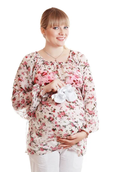 Happy pregnant woman — Stock Photo, Image