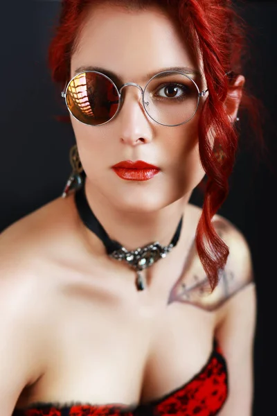 Steampunk style fille — Photo