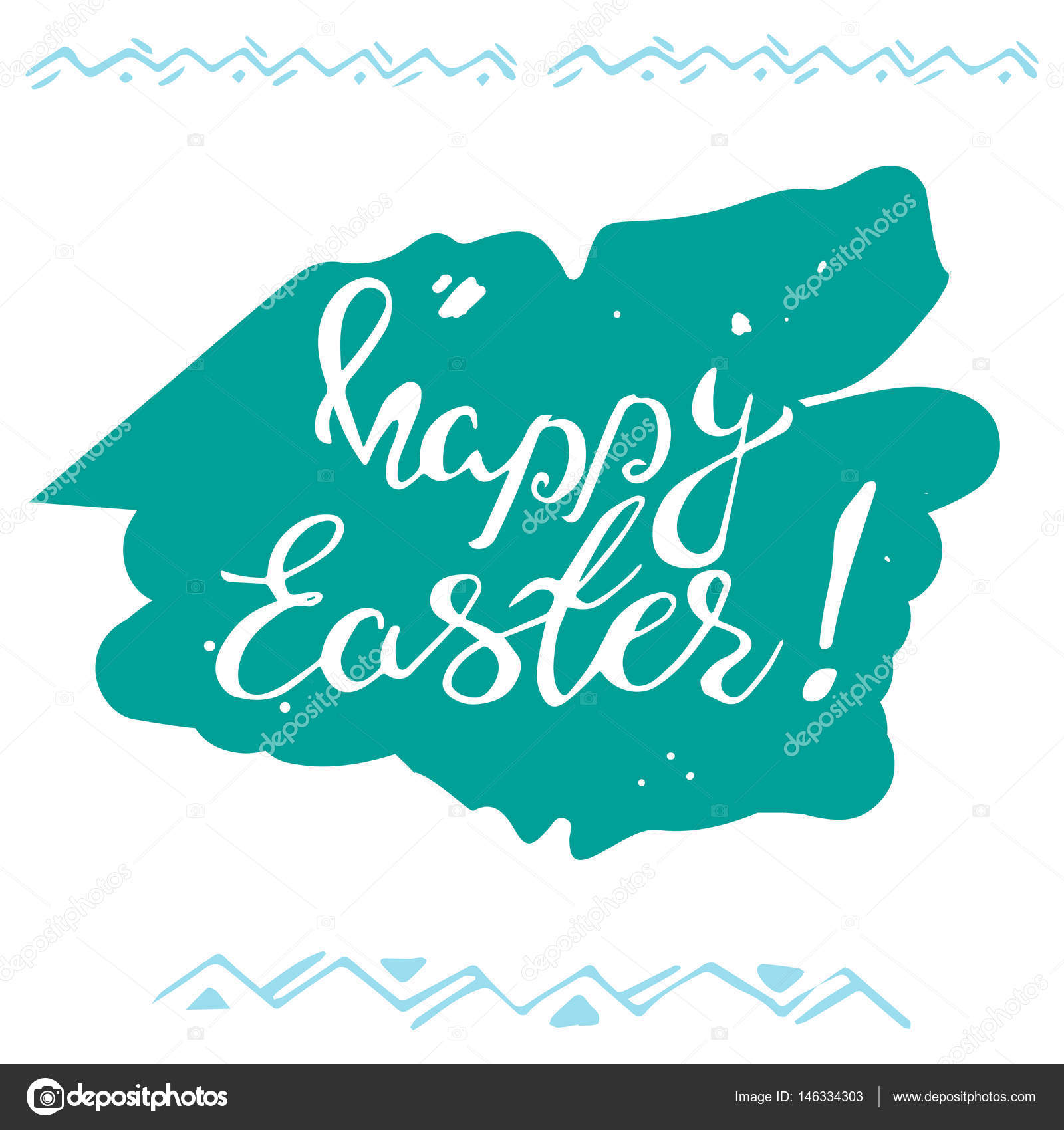 Beste Pasen banner met tekst vrolijk Pasen. Vector afbeelding WE-88