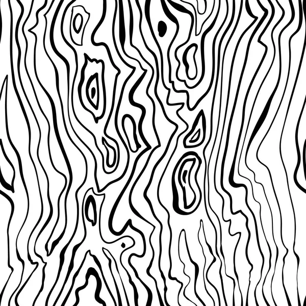 Trä mönster sömlös textur hand dras målade vektor — Stock vektor