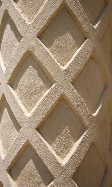 texture of a column with patterns clipart