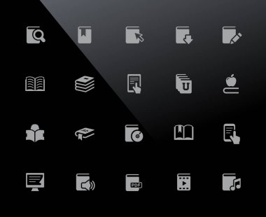 Book Icons // 32px Series - Vector icons adjusted to work in a 32 pixel grid. clipart