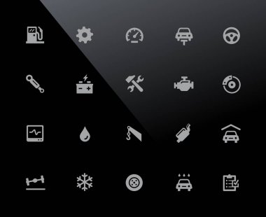 Araba hizmeti simgelerini / / 32px serisi - vektör simgeler ayarlanmış bir 32 piksel ızgarası çalışmak.