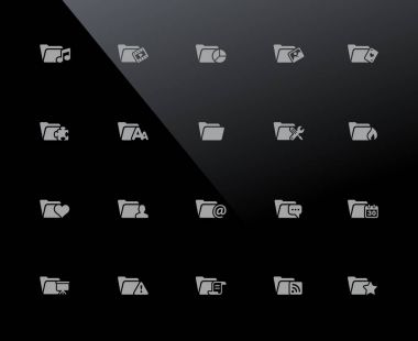 Klasör simgeleri - Set 2 / 2 / / 32px serisi - vektör simgeler ayarlanmış bir 32 piksel ızgarası çalışmak.