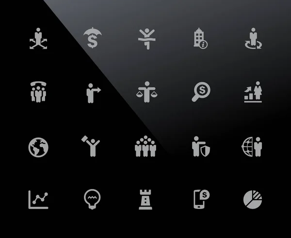 Pictogrammen Bedrijfs Van Succes 32Px Series Vector Icons Aangepast Werken — Stockvector