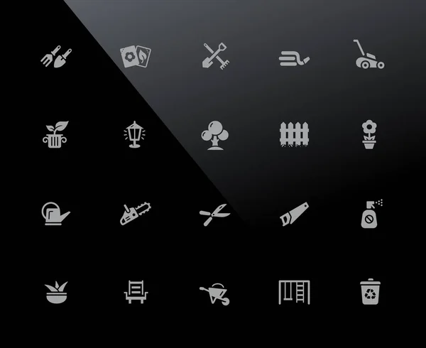 Tuinieren Pictogrammen 32Px Series Vector Icons Aangepast Werken Een Pixelraster — Stockvector