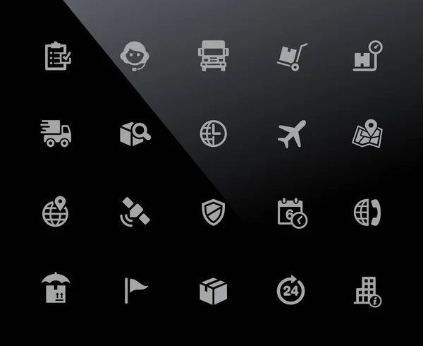 Frakt Spårning Ikoner 32Px Serien Vector Ikoner Justerad För Att — Stock vektor