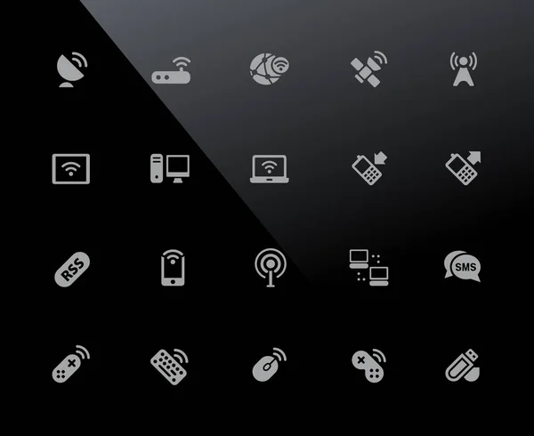Iconos Inalámbricos 32Px Series Iconos Vectoriales Ajustados Para Trabajar Una — Archivo Imágenes Vectoriales