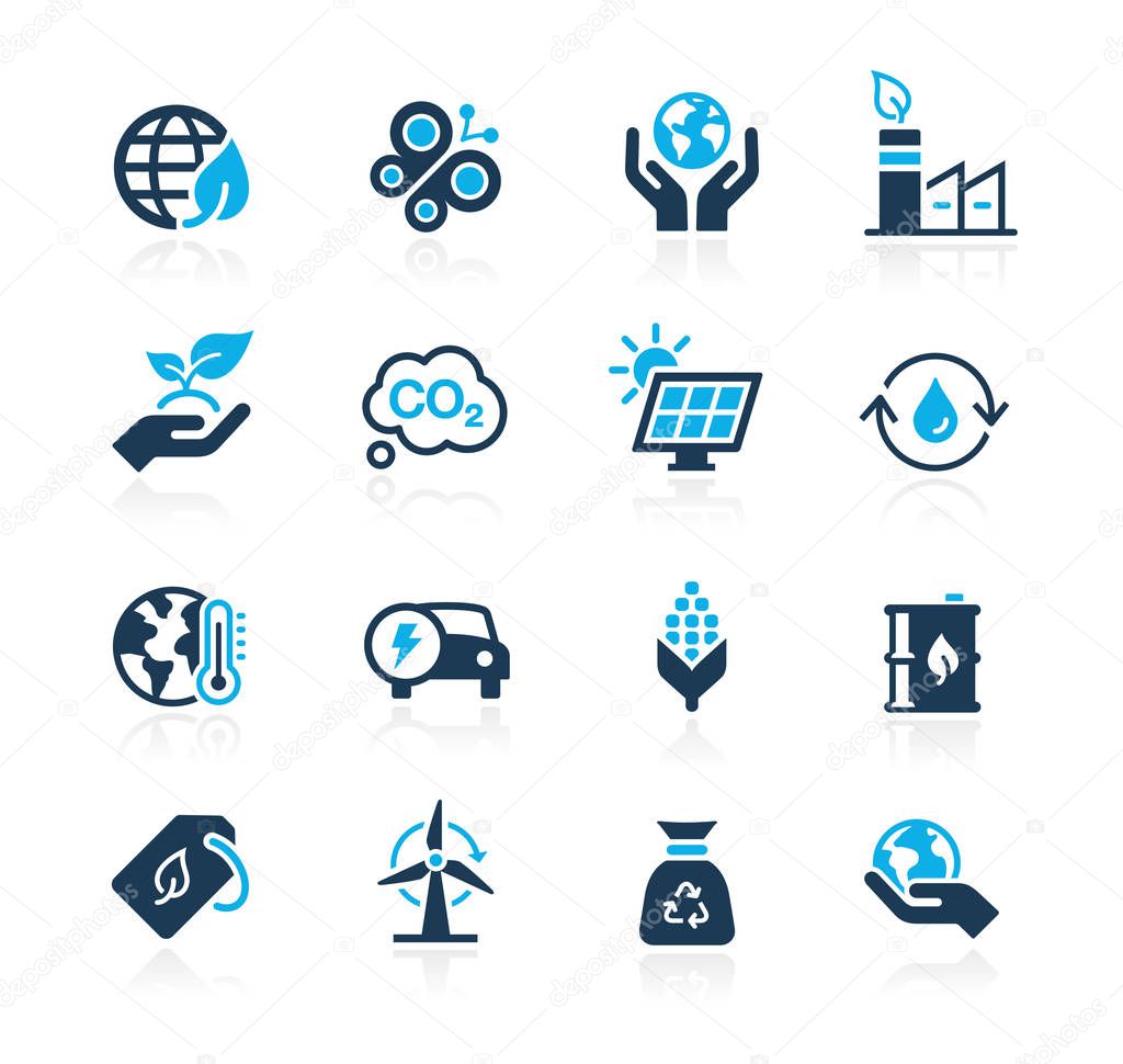 Ecology & Renewable Energy Icons // Azure Series