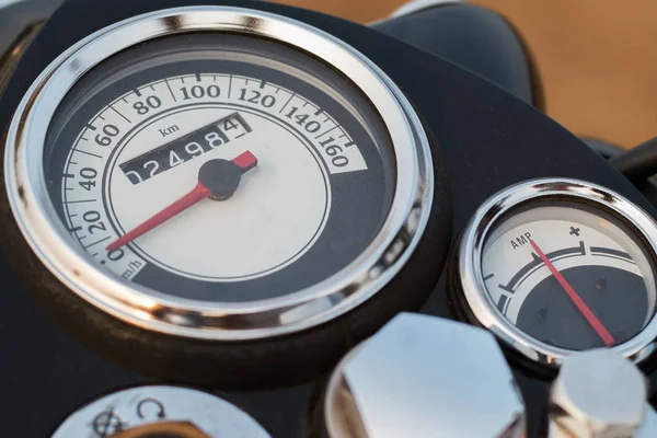 Instrument panel of motorcycle — Stock Photo, Image
