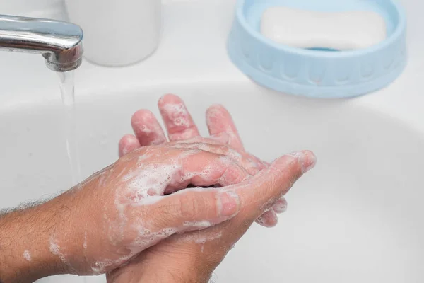Σαπούνι πλύσιμο των χεριών — Φωτογραφία Αρχείου