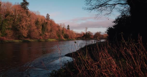 Vidéo 4k pittoresque de la rivière Boyne et de la vallée 