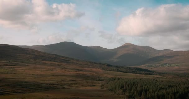 Cênica Pitoresca Time Lapse Vídeo Kerry Mountains Irlanda — Vídeo de Stock