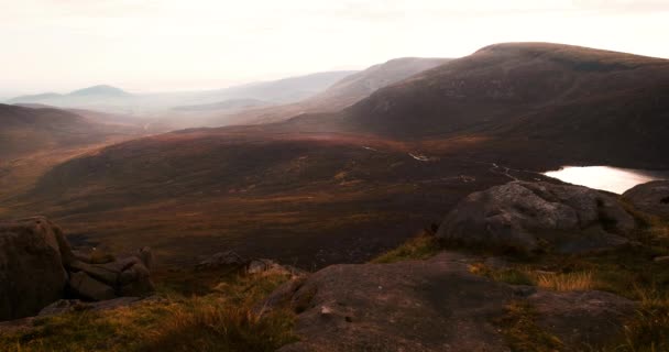 Pittoreske Time Lapse Video Van Mourne Mountains — Stockvideo