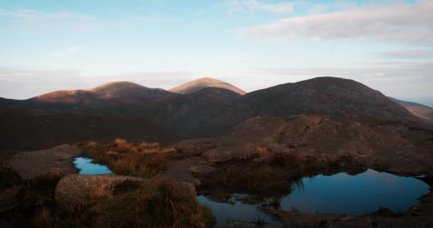 Picturesque Time Lapse Video Mourne Mountains — стоковое видео