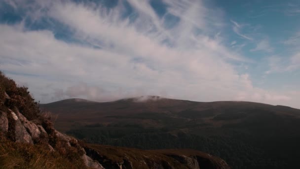 Espetacular Vídeo Time Lapse Montanhas Wicklow Irlanda — Vídeo de Stock