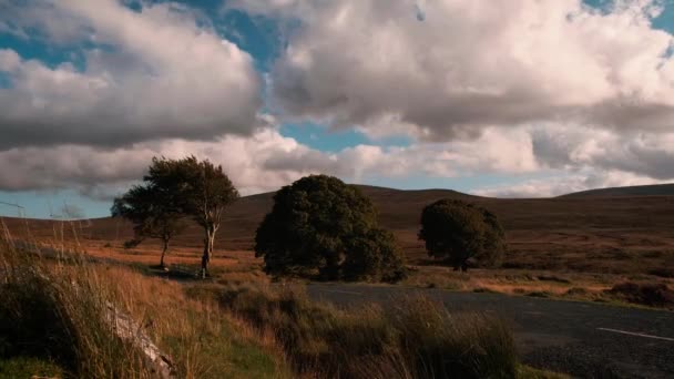 Video Spektakuler Time Lapse Dari Pegunungan Wicklow Irlandia — Stok Video