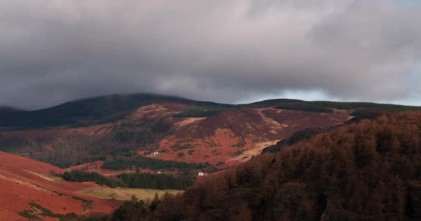 Time Lapse Video Wicklow Mountains Moving Shades Clouds — ストック動画
