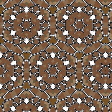 Köy çiçek halk desenli örgü çiçek ve yaprakları.