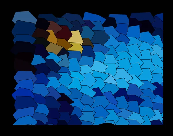 Абстрактний експресіонізм, фантастичний синій кам'яний фон — стоковий вектор