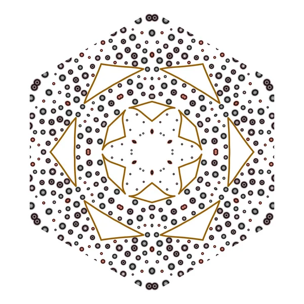 Motif primitif géométrique sacra rétro avec lignes et cercles . — Image vectorielle