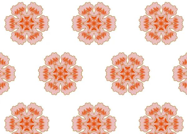 Prachtige bloemen met heldere rode bessen. Japanse en Chinese stijl. — Stockvector